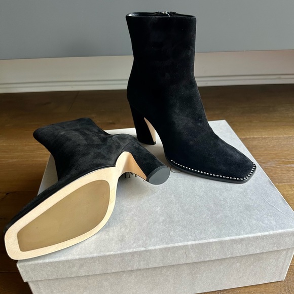 JIMMY CHOO  Women’s Mavin suede ankle boots in black.        Size 37 - Picture 4 of 7